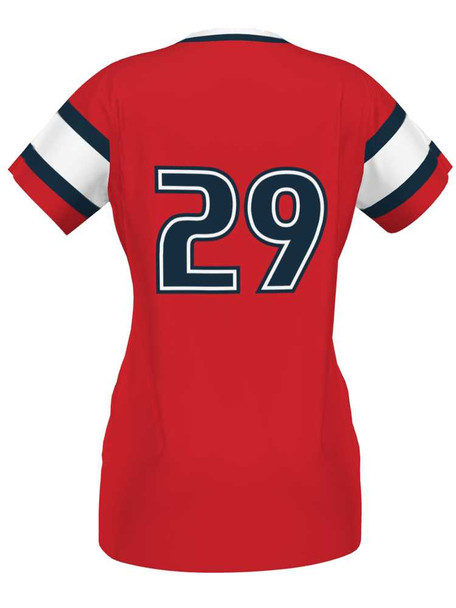 Control Series Premium "Velocity" Custom Sublimated V Neck Softball Jersey Premium Softball Vnecks All Sports Uniforms