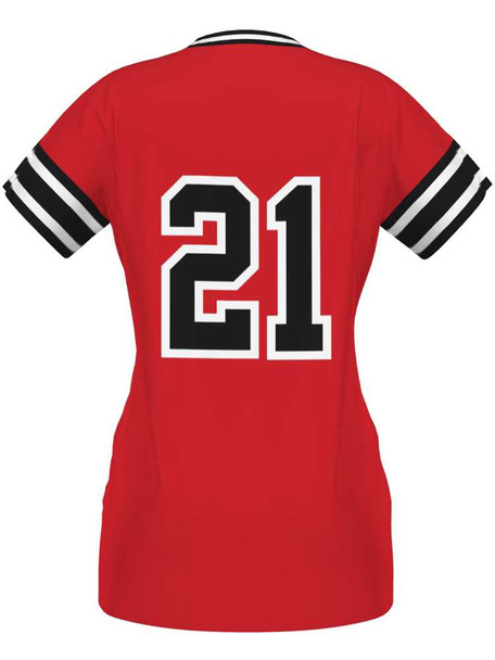 Control Series Premium "Rebel" Custom Sublimated V Neck Softball Jersey Premium Softball Vnecks All Sports Uniforms