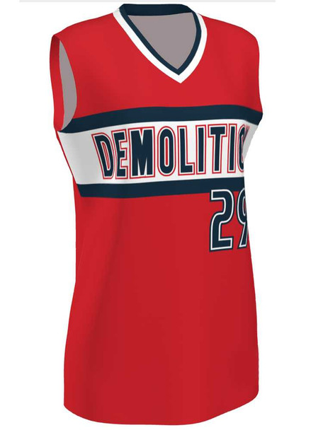 Control Series Premium "Velocity" Custom Sublimated Sleeveless V Neck Softball Jersey Vneck /Crew All Sports Uniforms