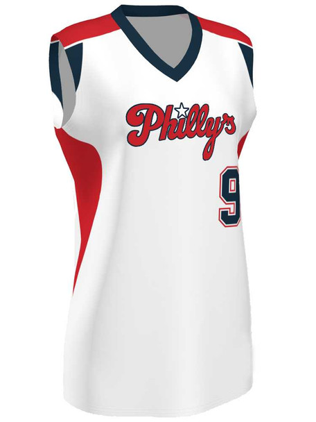 Control Series Premium "Venom" Custom Sublimated Sleeveless V Neck Softball Jersey Vneck /Crew All Sports Uniforms