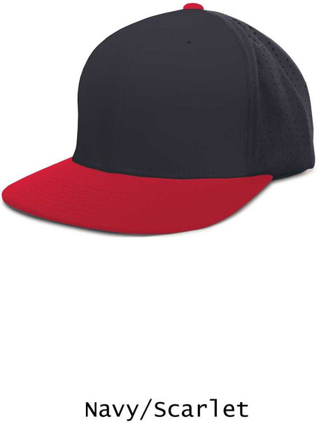 Embroidered Two-Tone Perforated F3 Performance Flexfit Baseball Cap - Package Product Baseball Package Products All Sports Uniforms