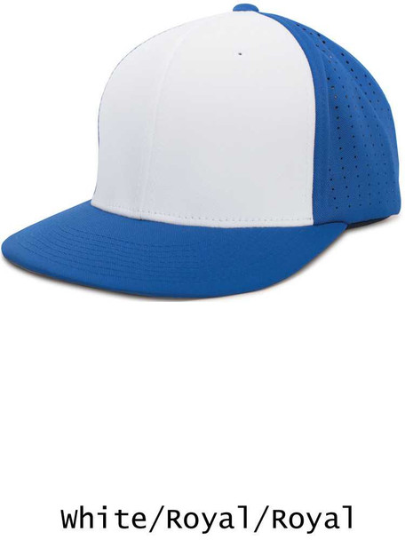 Embroidered Two-Tone Perforated F3 Performance Flexfit Baseball Cap - Package Product Baseball Package Products All Sports Uniforms