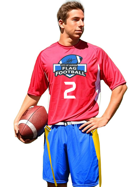 Adult/Youth "Cooling Performance Accent" Flag Football Uniform Set
