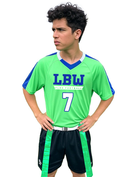 Adult/Youth "Lightweight Go Route" Flag Football Uniform Set