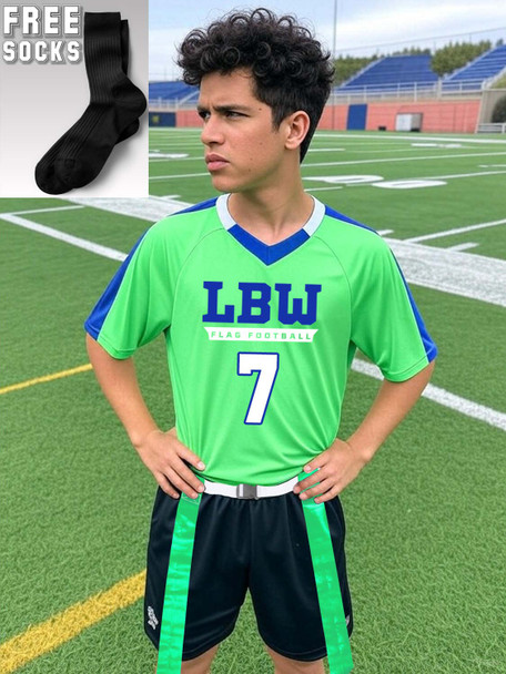 Adult/Youth "Lightweight Go Route" Flag Football Uniform Set