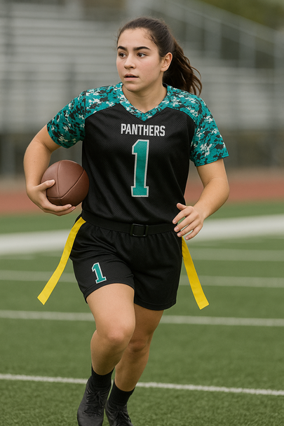 Saver Series - Girls "Digi Camo" Custom Sublimated Flag Football Jersey