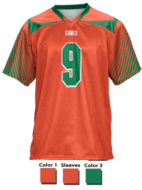 Saver Series - Girls "Down Block" Custom Sublimated Flag Football Jersey