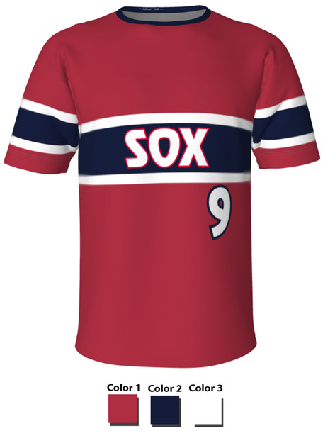 Quick Ship - "Sox" Custom Sublimated Baseball Jersey