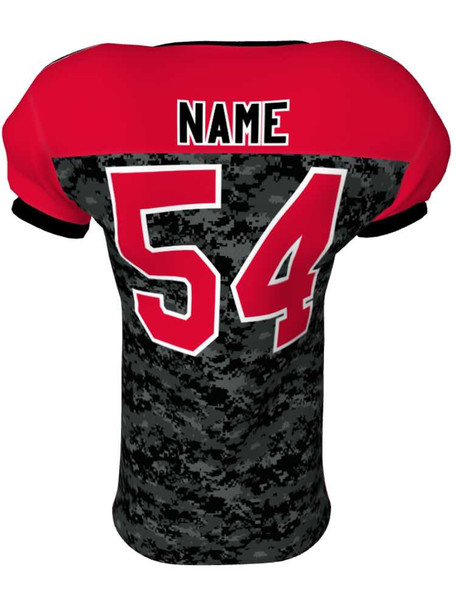 Quick Ship - "Hike Camo" 4 Way Stretch Pro Fabric Custom Sublimated Football Set Quick Ship Football Sets All Sports Uniforms
