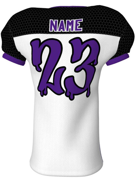 Quick Ship - "Snap Hex" 4 Way Stretch Pro Fabric Custom Sublimated Football Set Quick Ship Football Sets All Sports Uniforms