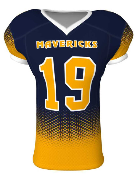 Quick Ship - "Vapor" 4 Way Stretch Pro Fabric Custom Sublimated Football Jersey Quick Ship Football Jerseys All Sports Uniforms