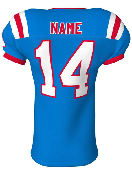 Quick Ship - "End Zone" 4 Way Stretch Pro Fabric Custom Sublimated Football Jersey Quick Ship Football Jerseys All Sports Uniforms