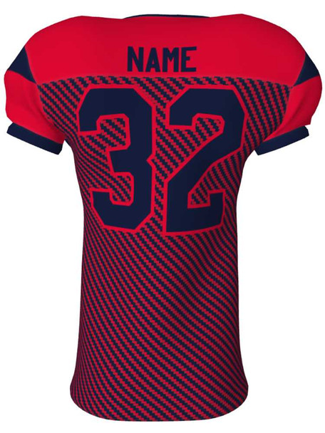 Quick Ship - "Hail Mary Carbon" 4 Way Stretch Pro Fabric Custom Sublimated Football Jersey Quick Ship Football Jerseys All Sports Uniforms