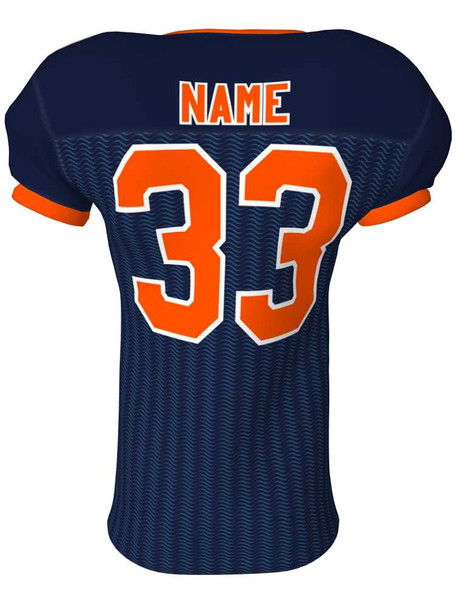 Quick Ship - "Set Frequency" 4 Way Stretch Pro Fabric Custom Sublimated Football Jersey Quick Ship Football Jerseys All Sports Uniforms