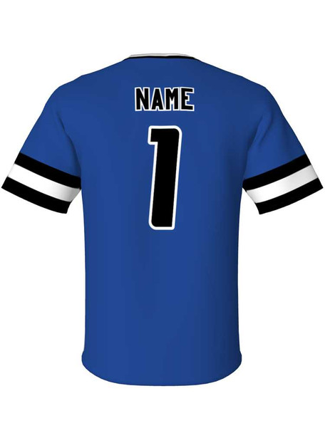 Quick Ship - "Slugger 2" Custom Sublimated 2 Button Baseball Jersey Quick Ship Jerseys - 5 Days All Sports Uniforms