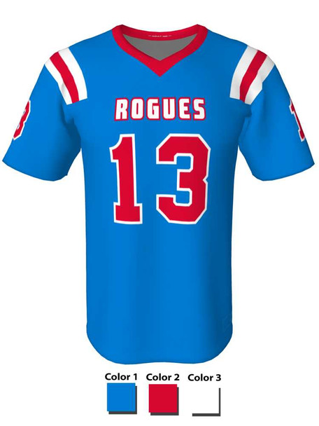 Quick Ship - Adult/Youth "End Zone" Custom Sublimated Flag Football Jersey Quick Ship Adult/Youth Jerseys All Sports Uniforms