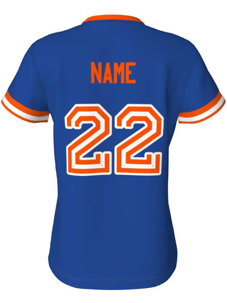 Quick Ship - "Slugger 2" Custom Sublimated Cap Sleeve Softball Jersey Quick Ship Jerseys - 5 Days All Sports Uniforms