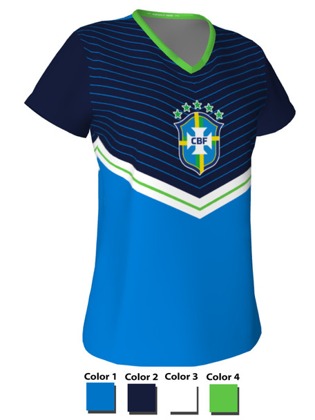 Quick Ship - Womens/Girls "Corner Kick 2" Custom Sublimated Soccer Jersey