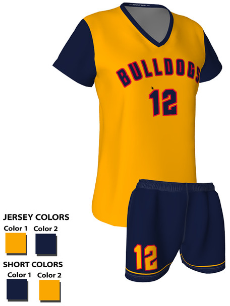 Quick Ship -Womens/Girls "Clean Sheet 2" Custom Sublimated Soccer Set