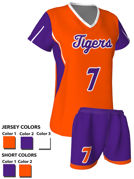 Quick Ship -Womens/Girls "Assist 3" Custom Sublimated Soccer Set