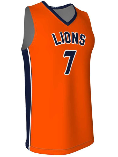 Quick Ship - Adult/Youth "Los Angeles" Custom Sublimated Basketball Uniform Quick Ship Adult Non-Reversible Basketball All Sports Uniforms