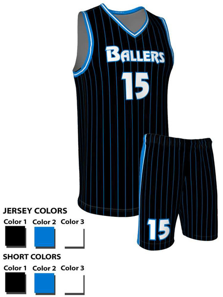 Quick Ship - Adult/Youth "Orlando" Custom Sublimated Basketball Uniform Quick Ship Adult Non-Reversible Basketball All Sports Uniforms