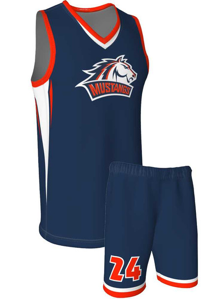 Quick Ship - Adult/Youth "Dagger" Custom Sublimated Basketball Uniform Quick Ship Adult Non-Reversible Basketball All Sports Uniforms
