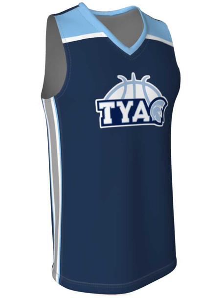Quick Ship - Adult/Youth "Free Throw" Custom Sublimated Basketball Uniform Quick Ship Adult Non-Reversible Basketball All Sports Uniforms