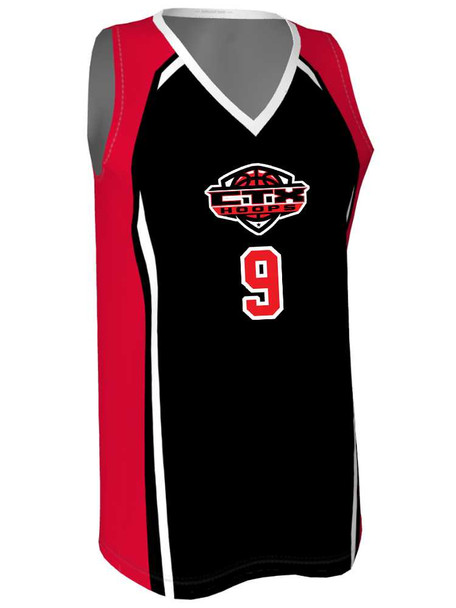 Quick Ship - Womens/Girls "In the Paint" Custom Sublimated Basketball Uniform Quick Ship Womens Non-Reversible Basketball All Sports Uniforms