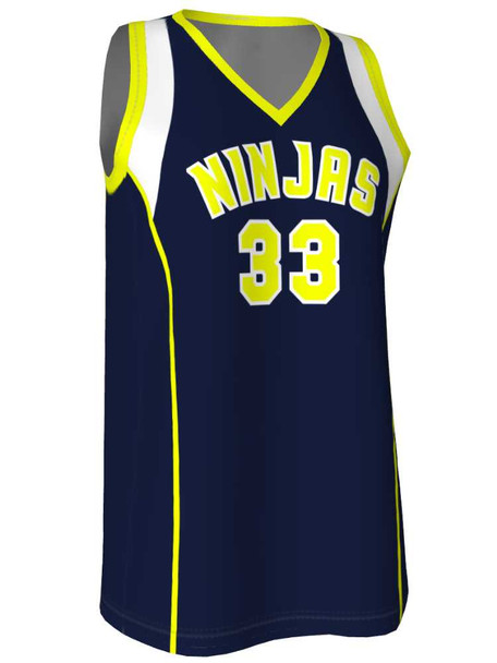 Quick Ship - Womens/Girls "Tip Off" Custom Sublimated Basketball Uniform Quick Ship Womens Non-Reversible Basketball All Sports Uniforms