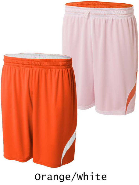 Adult 7" Inseam "Hang Time" Reversible Basketball Shorts Adult All Sports Uniforms