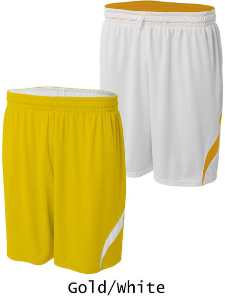 Adult 7" Inseam "Hang Time" Reversible Basketball Shorts Adult All Sports Uniforms