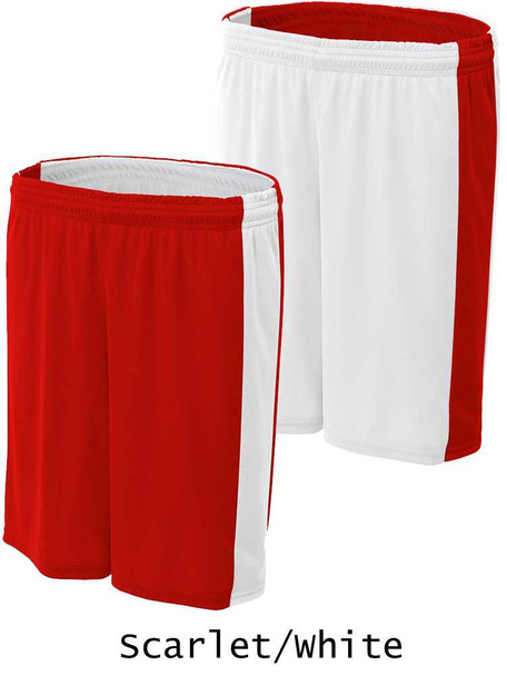 Womens 6" Inseam "Bulldog" Reversible Basketball Shorts Womens All Sports Uniforms