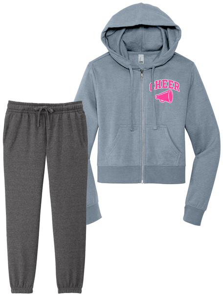 Womens "VIP" 8.3 oz 60/40 Full Zip Hoodie Set