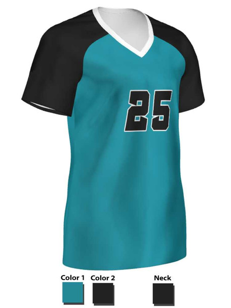 Saver Series - "All Over" Short or Cap Sleeve Custom Sublimated Volleyball Jersey Short & Cap Sleeve Volleyball Jerseys All Sports Uniforms