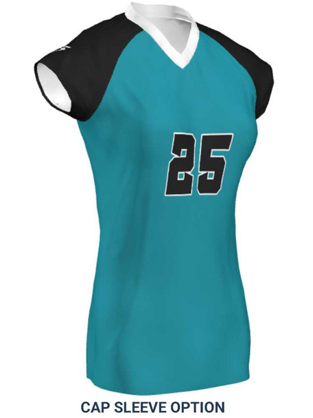 Saver Series - "All Over" Short or Cap Sleeve Custom Sublimated Volleyball Jersey Short & Cap Sleeve Volleyball Jerseys All Sports Uniforms