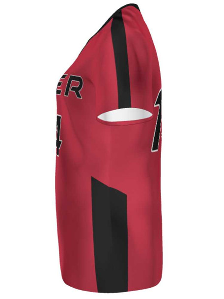 Saver Series - "Borderline" Short or Cap Sleeve Custom Sublimated Volleyball Jersey Short & Cap Sleeve Volleyball Jerseys All Sports Uniforms