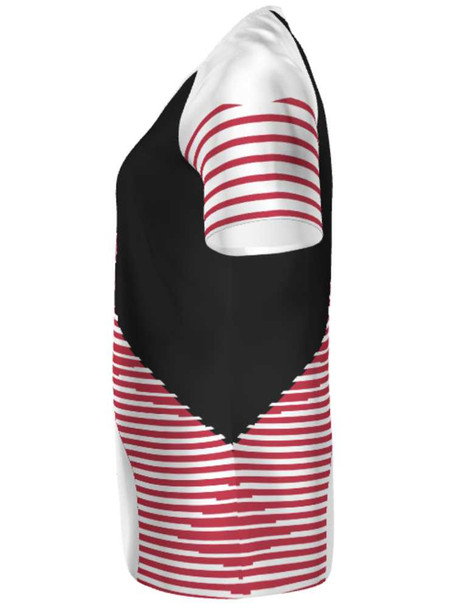 Saver Series - "Cross Play" Short or Cap Sleeve Custom Sublimated Volleyball Jersey Short & Cap Sleeve Volleyball Jerseys All Sports Uniforms