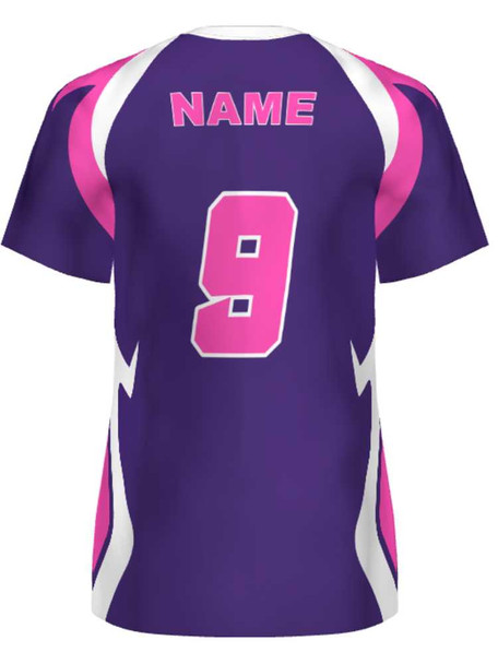 Saver Series - "Double Block" Short or Cap Sleeve Custom Sublimated Volleyball Jersey Short & Cap Sleeve Volleyball Jerseys All Sports Uniforms