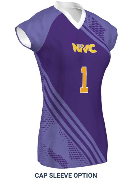 Saver Series - "Free Ball" Short or Cap Sleeve Custom Sublimated Volleyball Jersey Short & Cap Sleeve Volleyball Jerseys All Sports Uniforms