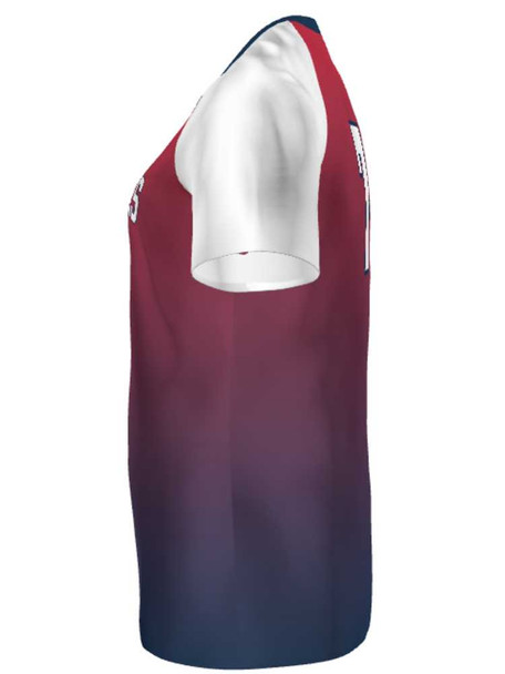 Saver Series - "Gradient" Short or Cap Sleeve Custom Sublimated Volleyball Jersey Short & Cap Sleeve Volleyball Jerseys All Sports Uniforms