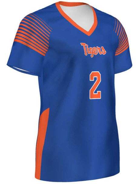 Saver Series - "Slam" Short or Cap Sleeve Custom Sublimated Volleyball Jersey Short & Cap Sleeve Volleyball Jerseys All Sports Uniforms