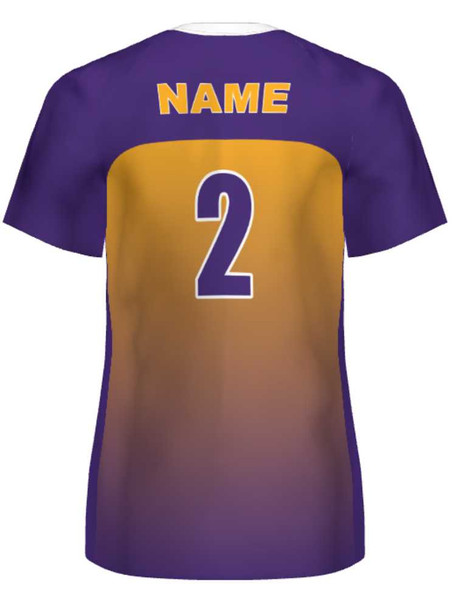 Saver Series - "Ombre" Short or Cap Sleeve Custom Sublimated Volleyball Jersey Short & Cap Sleeve Volleyball Jerseys All Sports Uniforms