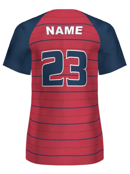 Saver Series - "Tape Shot" Short or Cap Sleeve Custom Sublimated Volleyball Jersey Short & Cap Sleeve Volleyball Jerseys All Sports Uniforms