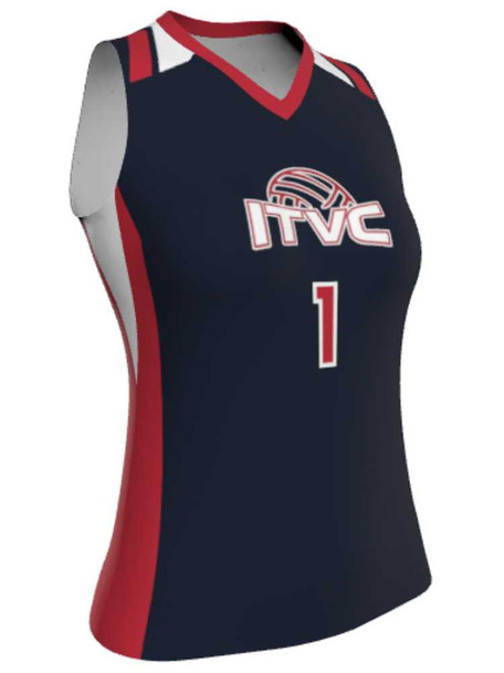 Saver Series - "Sprawl" Sleeveless Custom Sublimated Volleyball Jersey Sleeveless Volleyball Jerseys All Sports Uniforms