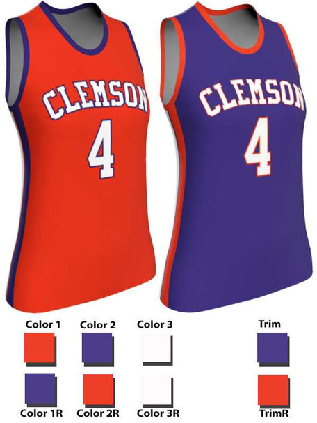 Quick Ship - Womens/Girls "Box Out" Custom Sublimated Reversible Basketball Uniform Quick Ship Womens Reversible Basketball All Sports Uniforms