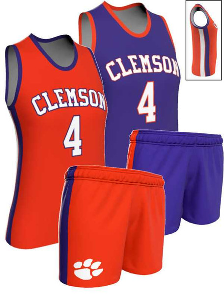 Quick Ship - Womens/Girls "Box Out" Custom Sublimated Reversible Basketball Uniform Quick Ship Womens Reversible Basketball All Sports Uniforms