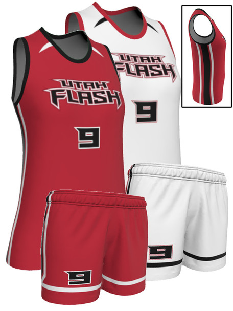 Quick Ship - Womens/Girls "Classic" Custom Sublimated Reversible Basketball Uniform
