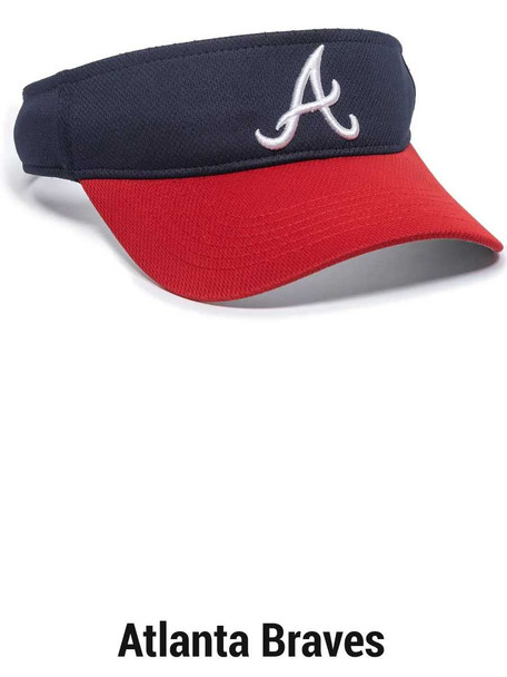 MLB Polyester Velcro Adjustable Replica Visors Caps All Sports Uniforms