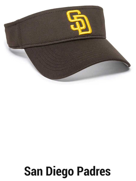 MLB Polyester Velcro Adjustable Replica Visors Caps All Sports Uniforms